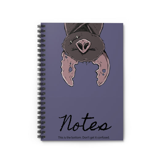 Moon Bat Spiral Notebook - Ruled Line